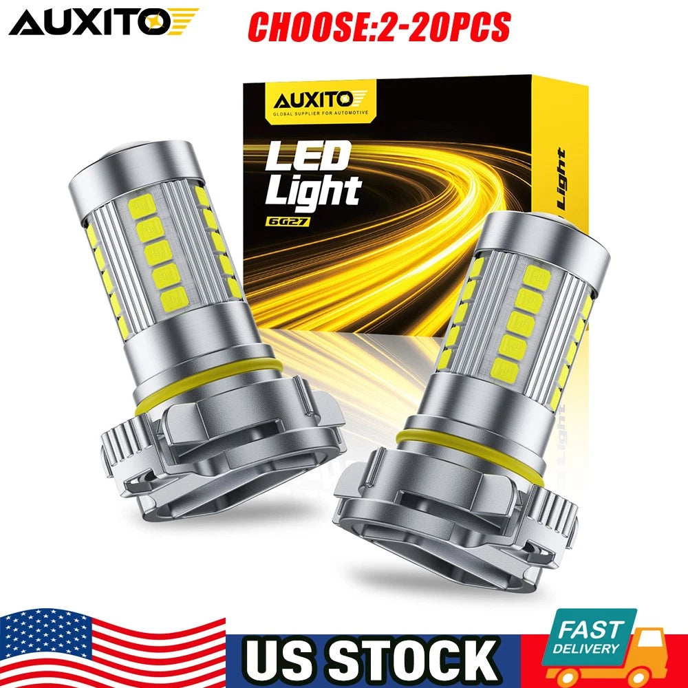 2X AUXITO 5202 LED Fog Light Bulbs Super Bright 6500K for