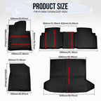 3D Floor Mats with Cargo Liner for Hyundai Tucson (2022–2025)