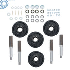 4x Trailer Hub Kit with 1" Round BT8 Spindle & Bearing Kit for Trailer (N/A)