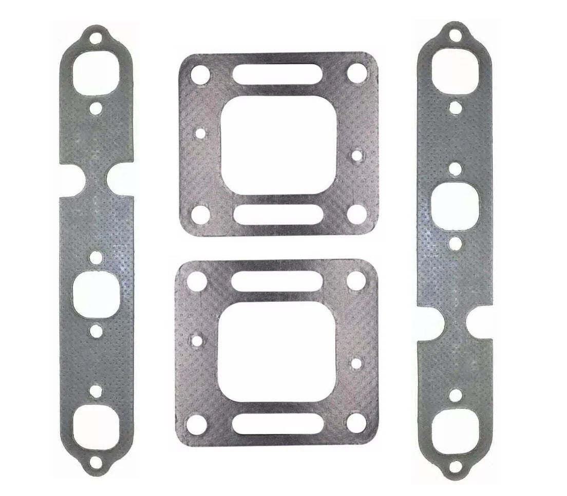Exhaust Riser Elbow Manifold Gasket Kit for Mercruiser 4.3L V6 (1996–2006) 27-863724 27-99757