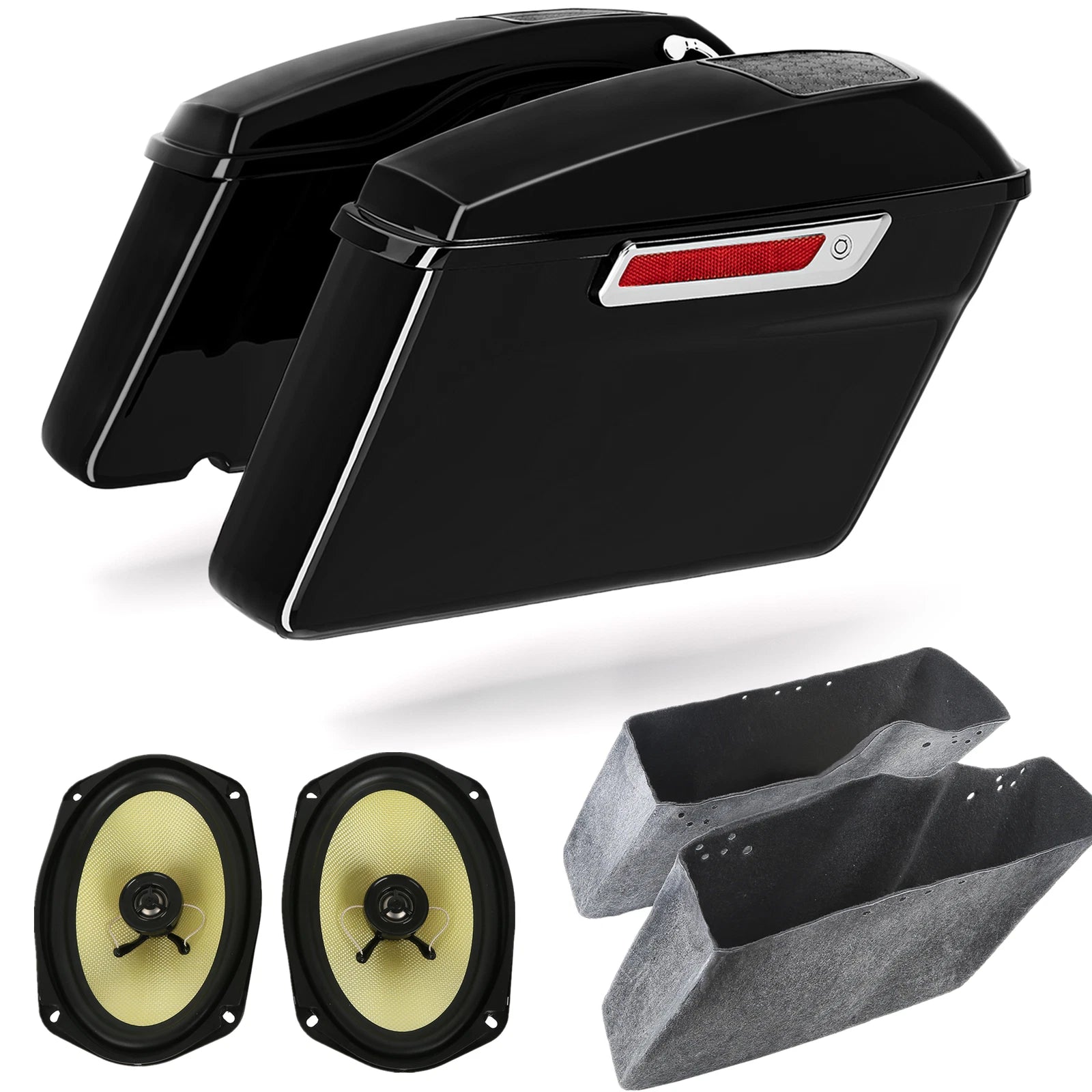Hard Saddlebag & 6x9" Speaker for Harley Touring Road Glide (2014–Present)