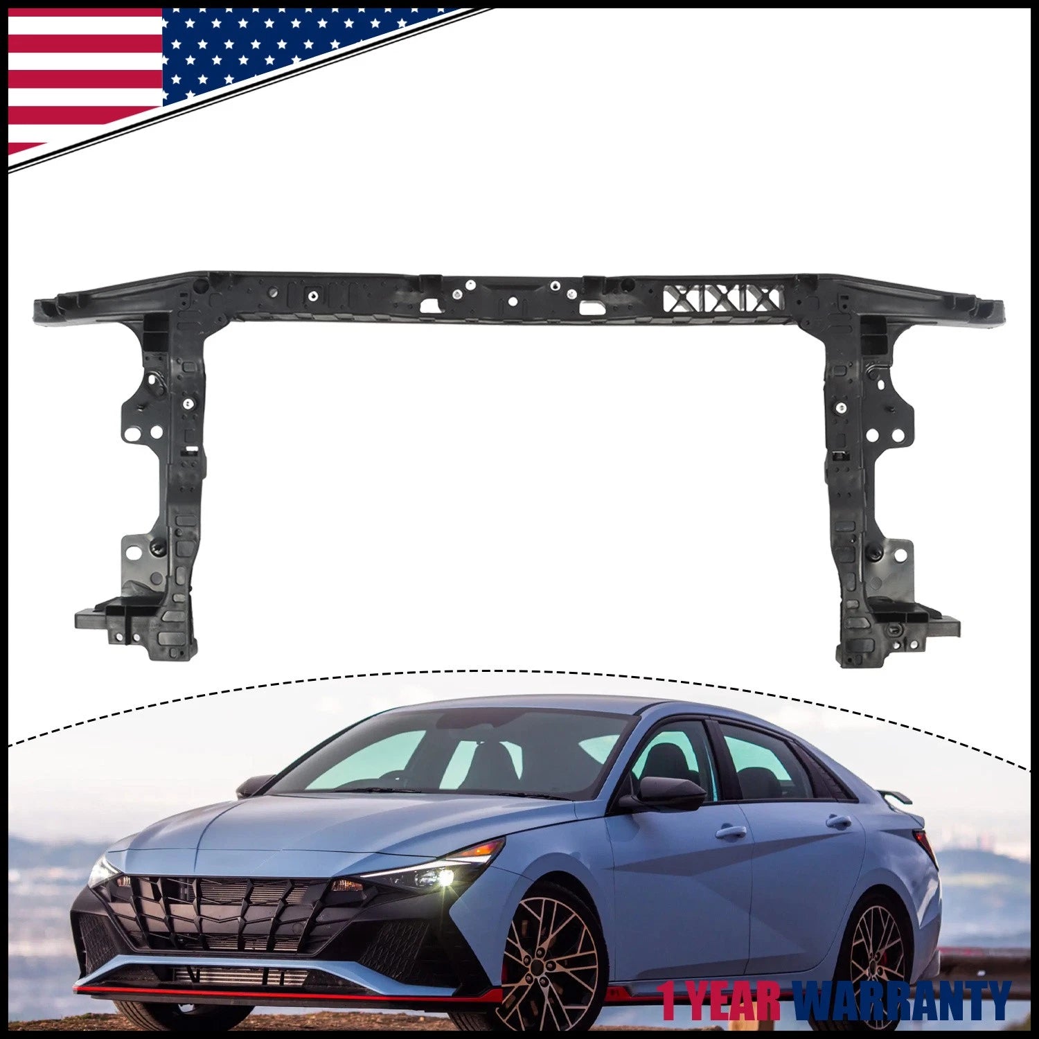 Radiator Support Core for Hyundai Elantra (2021–2023) 64101AA001