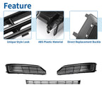 Front Hood Bumper Grille for Audi A8 (2015–2018) 4H0807679 Black