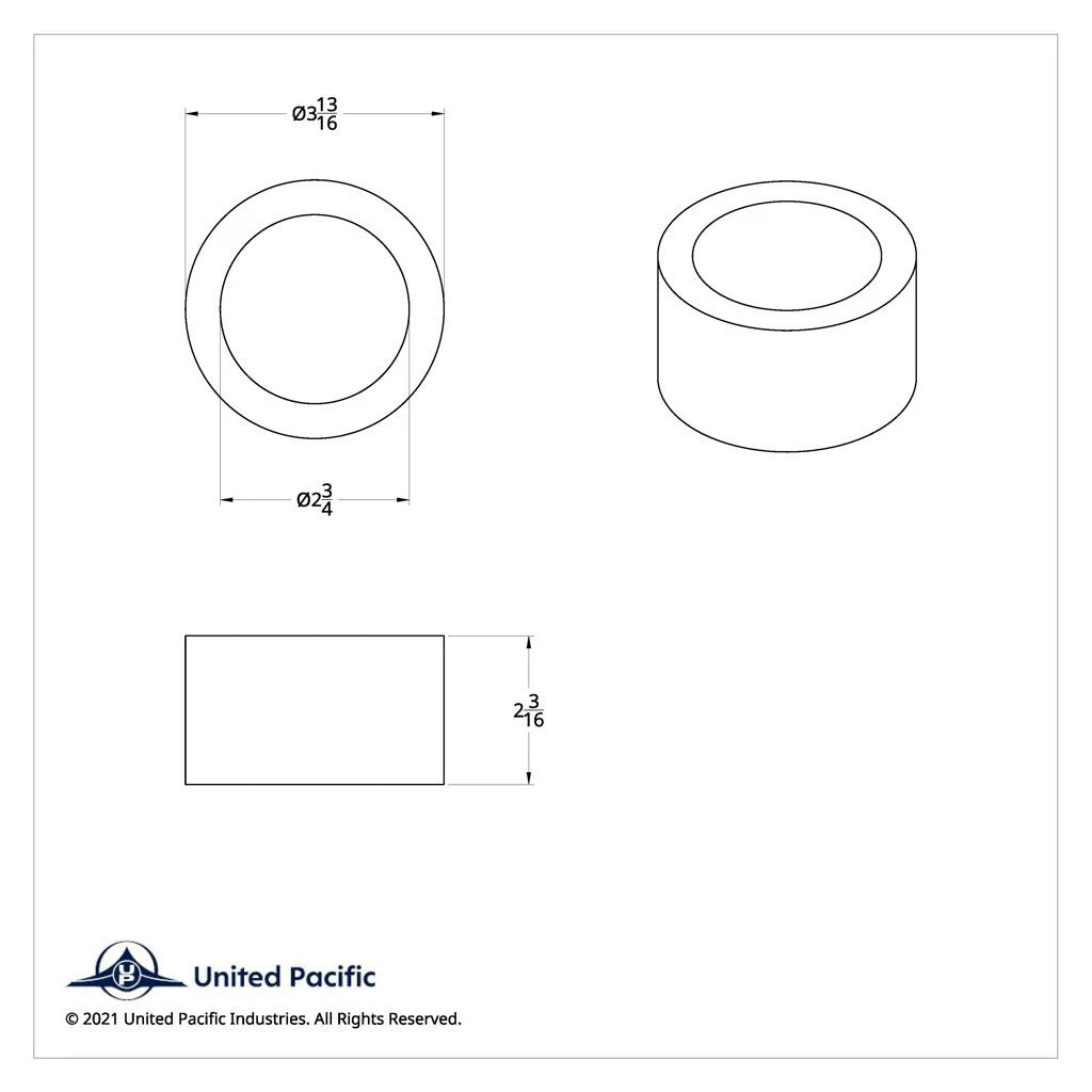 Replacement Paper Filter for 2 Barrel BBL Air Cleaner (3-13/16 x 2-3/16) (2000–2000)