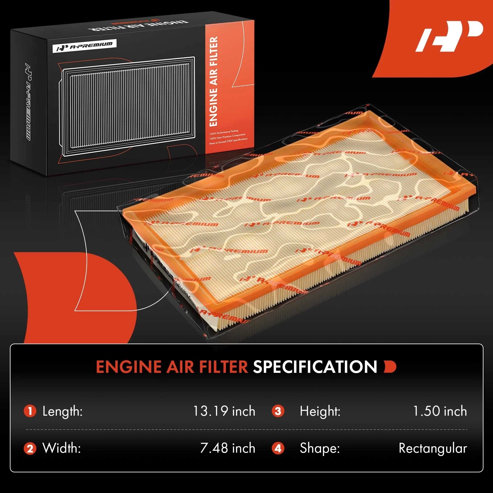 Engine Air Filter for Mercedes C43 AMG, E55 AMG, W208 (1999-2000)