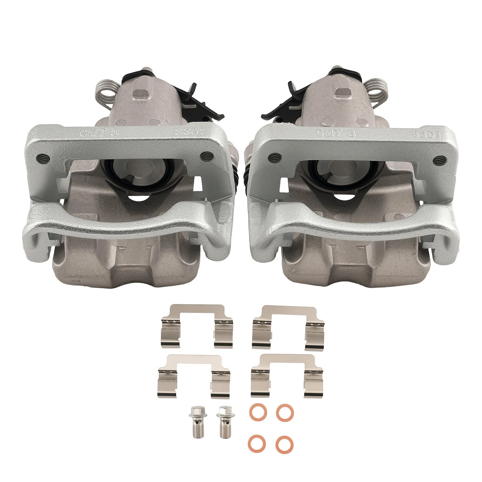 Set of 2 Rear Disc Brake Calipers for Cadillac XTS (2013–2019) with Bracket