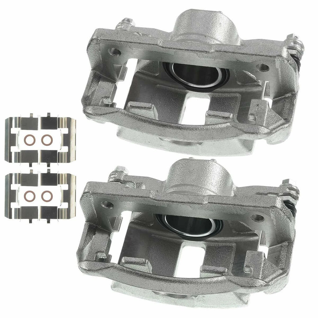 2X Front Brake Calipers with Bracket for Honda Civic (2006-2015)