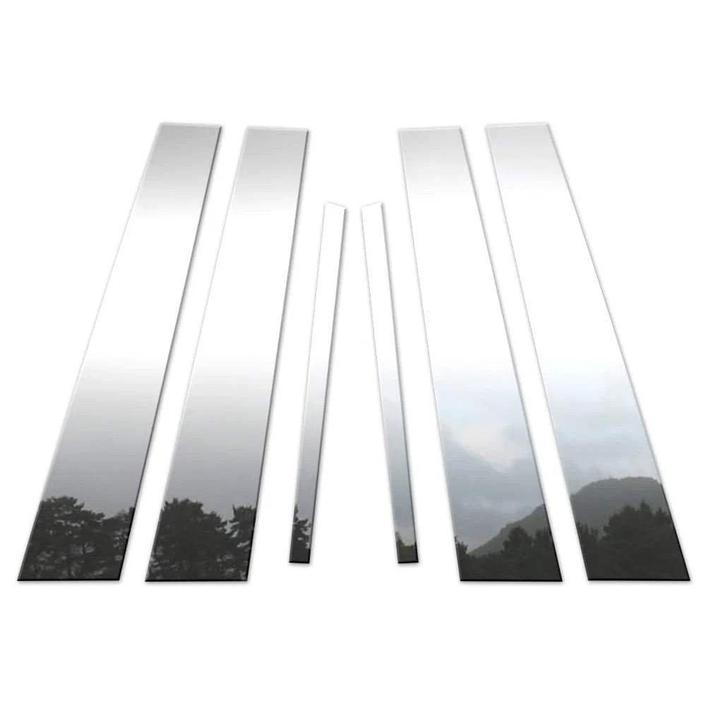 Chrome Pillar Post Covers for 2012-2024 Lexus GS 6 Pieces - BCIP061