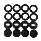 Set of 4 Carpet Fixing Clamps for Universal Use (Black)