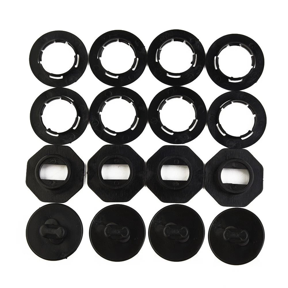 Set of 4 Carpet Fixing Clamps for Universal Use (Black)