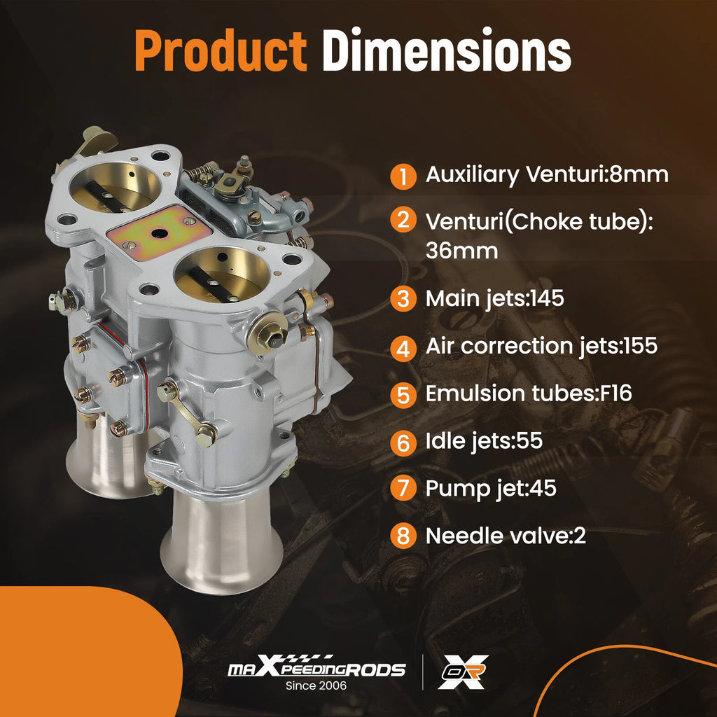 45DCOE Carburetor for DCOE 45mm Engine (1960-2023)