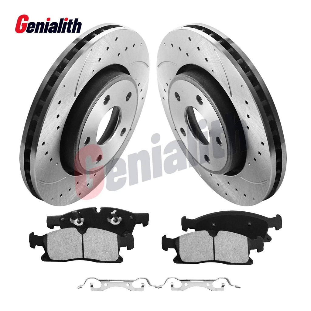 Front Disc Brake Rotors & Pads for Dodge Durango, Grand Cherokee (2012–2020)
