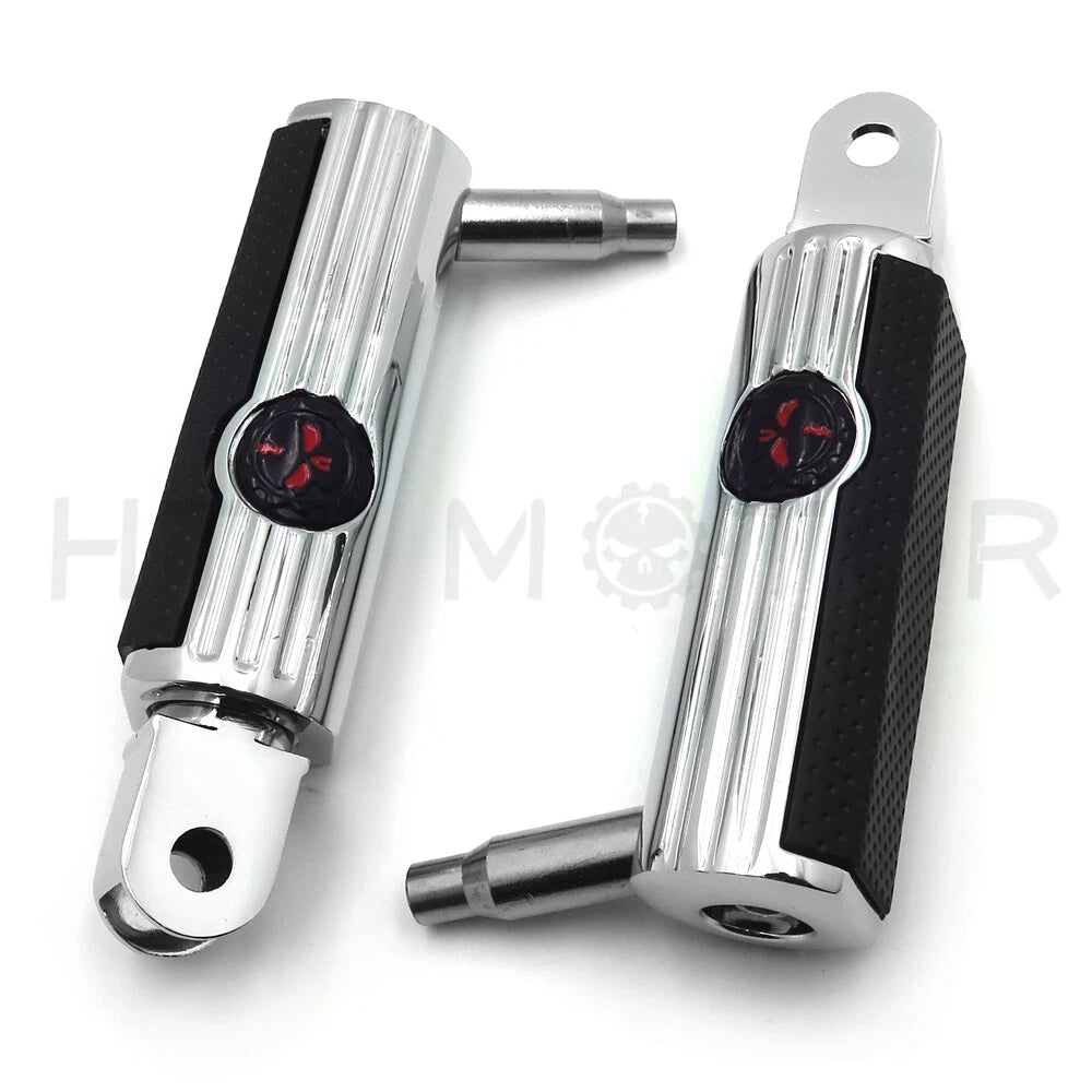 Skull Footpegs for Honda Stateline Shadow VLX VTX1300C VTX1800C VTX1800F (2010–2015)