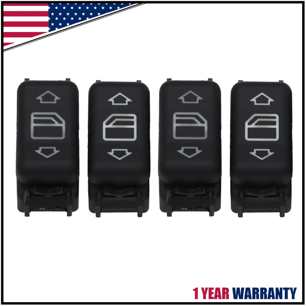 Set of 4 Power Window Switches for Mercedes W124 W126 (1985–1996) 1248204610