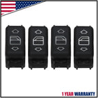 Set of 4 Power Window Switches for Mercedes W124 W126 (1985–1996) 1248204610