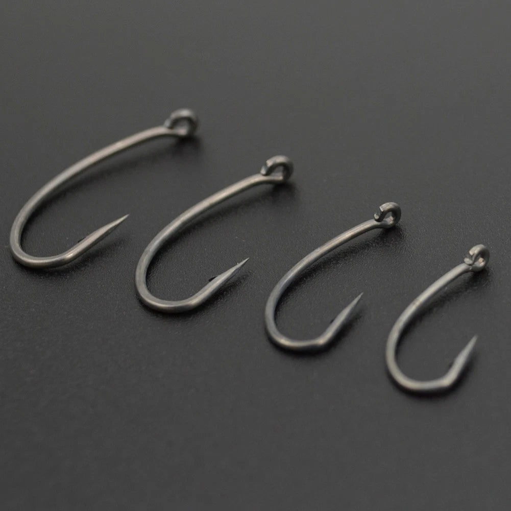 50x Carp Hooks for Hair Rigs - Professional Series