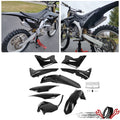 9Pcs Black Plastic Body Work Fairing Kit for Honda CR125R CR250R (2002–2007)