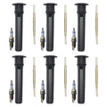 Set of 6 Double Platinum Spark Plugs & Ignition Coil Boot Kit for Pacifica V6