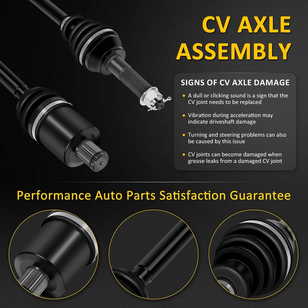 Set of 2 CV Axles for Ranger XP 900 4x4 (2013–2017)