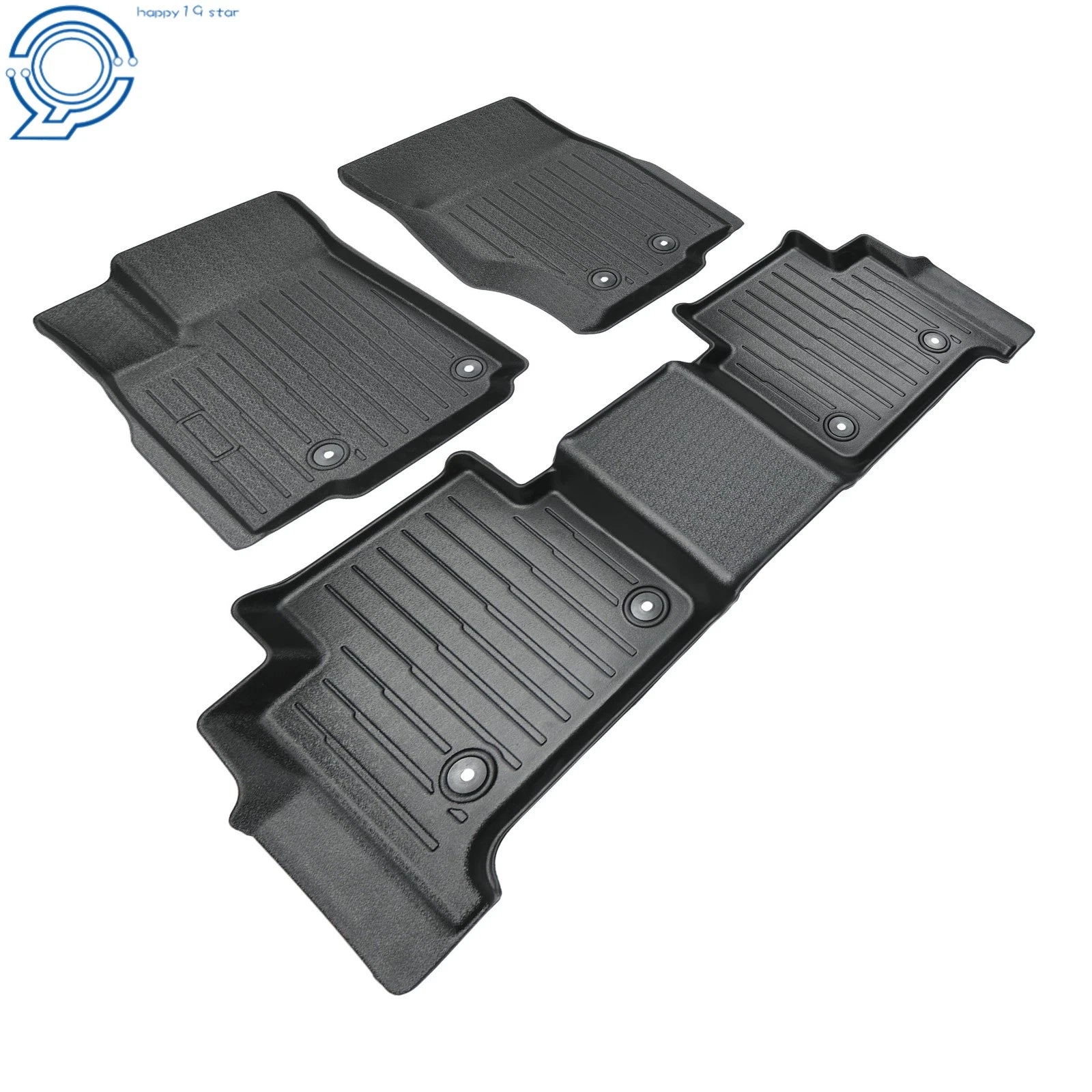 Set of 3 TPE All Weather Floor Mats for Jeep Grand Cherokee (2022–2025)