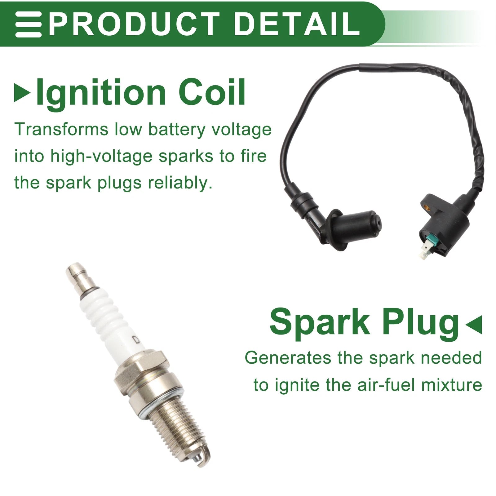 Set of 1 Ignition Coil for Honda CRF50F (2004–2013) No.A7TC