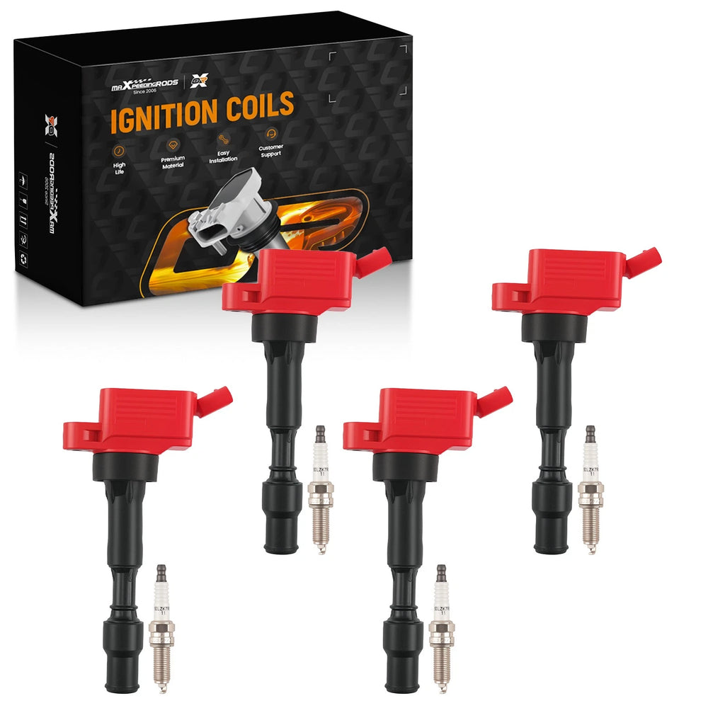 Ignition Coil Spark Plug Set of 4 for Hyundai Elantra 2.0L (2015) UF-816