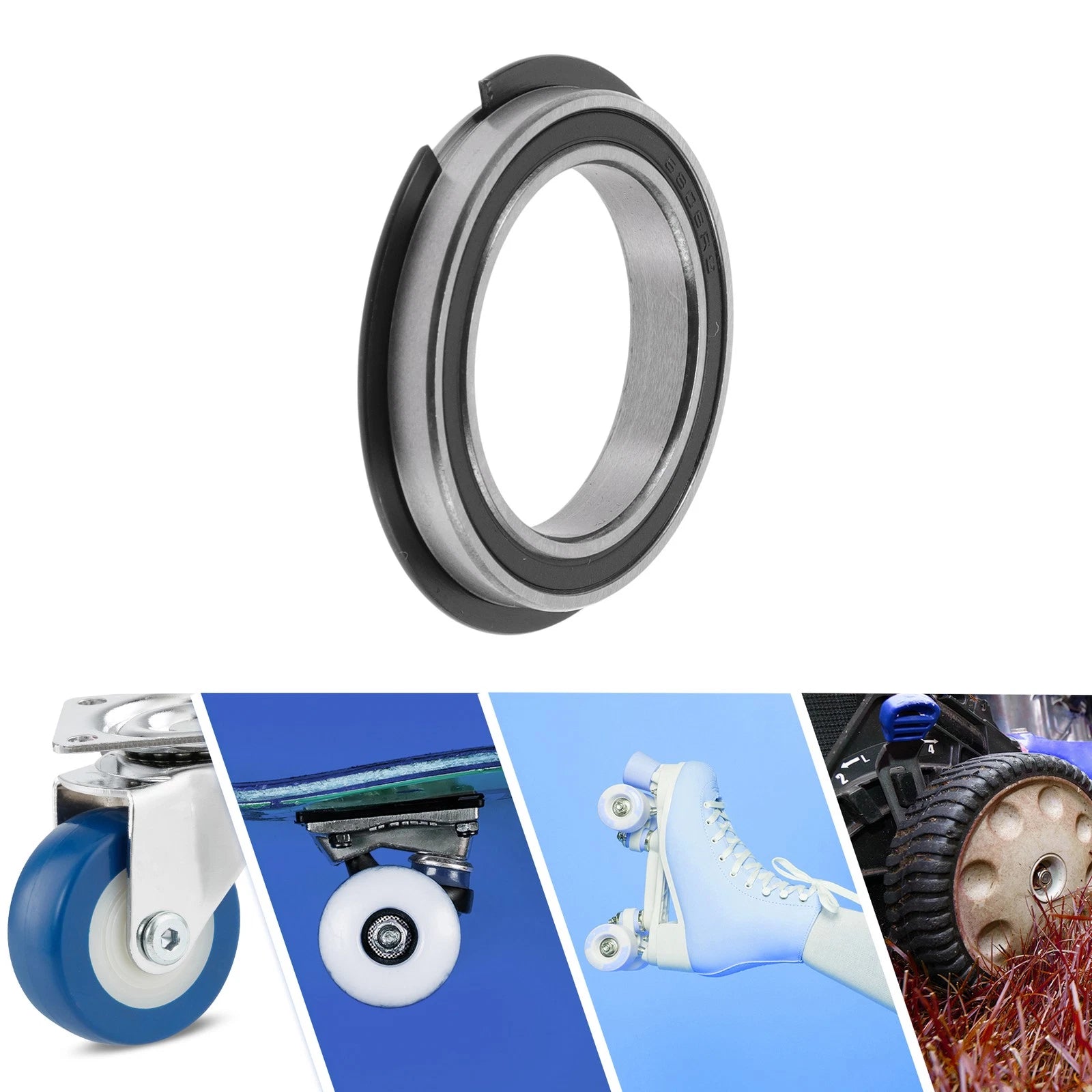 1 Pc 6806NR2RS Deep Groove Ball Bearing for Scooter Skateboard (30x42x7mm)
