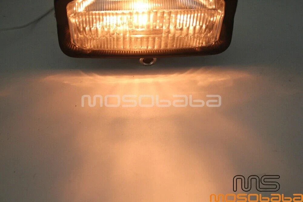 Custom Square Headlight for Harley Chopper Bobber Cafe Racer Motorcycle