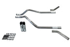 2.5" Dual Exhaust Kit for Chevy Blazer (2000–2004) No Muffler Slash Tips