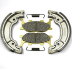 Brake Shoes Pad for Yamaha XV250 V-Star 2008–2021 (Front Rear Drums)