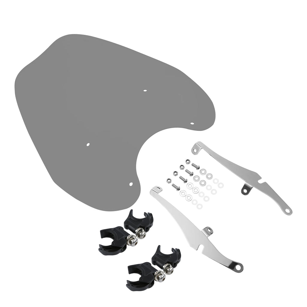Windshield Windscreen & 41mm Quick Release Clamps for Harley Softail FXST (1988–2013)