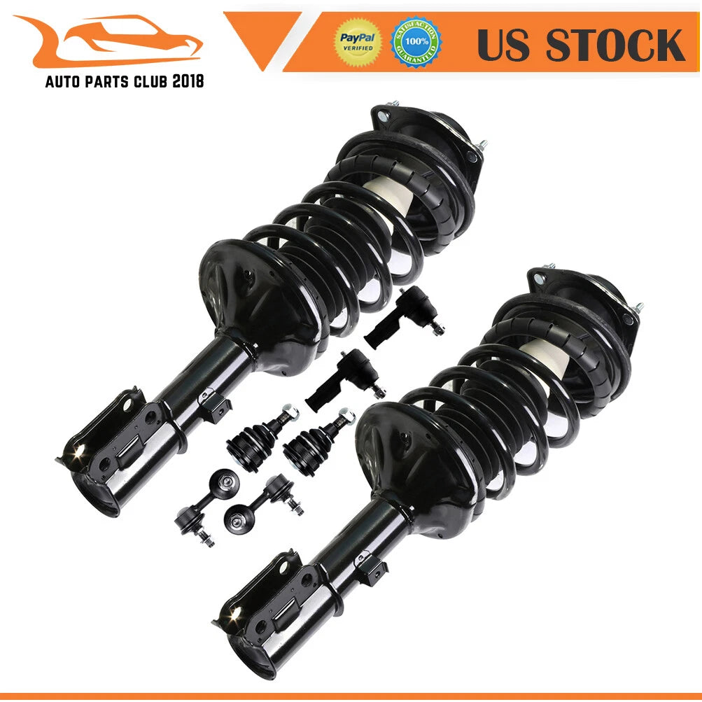 Set of 8 Front Struts Assembly Suspension Kits for Hyundai Accent (2000–2005)
