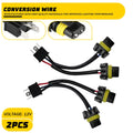 2X Headlight Bulb Adapter Harness for H6054 (Compatible with 9005/9006)