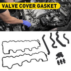 2Pcs Valve Cover Gasket Set for Mercedes CLK320 CLK430 CLK500 CLK55 SL500 SL55 (1998–2009)