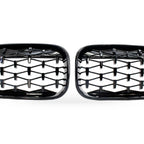Grille for BMW 1 Series F20 F21 (2015–2017) Meteor Gloss Black Plated