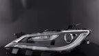 Headlight for Chrysler 200 (2015–2017) Halogen with LED DRL Chrome Trim