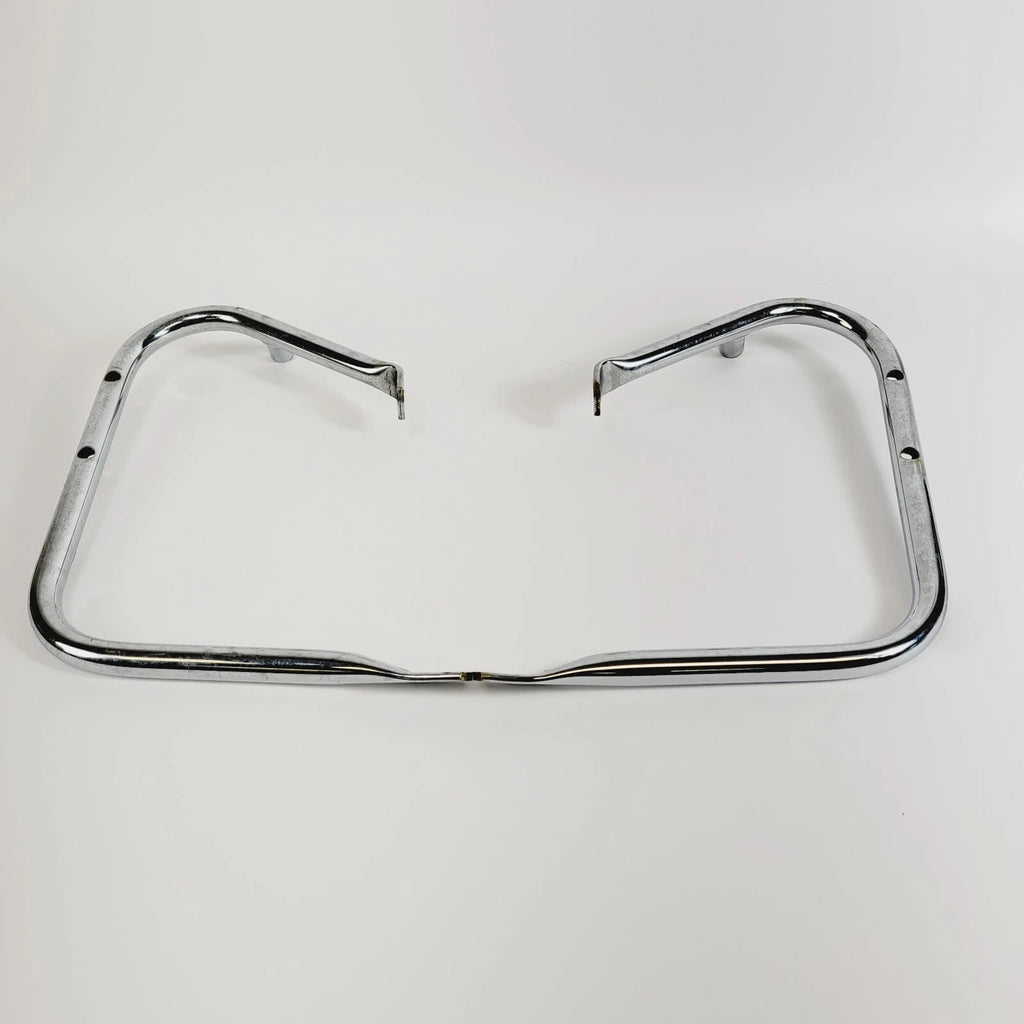 Chrome Front Saddlebag Support Guard Mount Brackets for Harley Touring (2009–2013)
