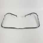 Chrome Front Saddlebag Support Guard Mount Brackets for Harley Touring (2009–2013)