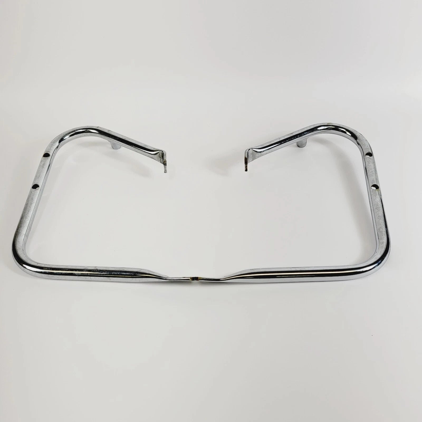 Chrome Front Saddlebag Support Guard Mount Brackets for Harley Touring (2009–2013)