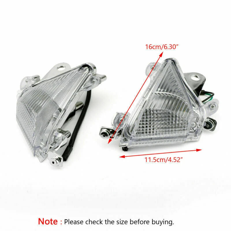 Front Turn Signal Lens for Kawasaki ZX10R (2004–2005) Clear B B/T9