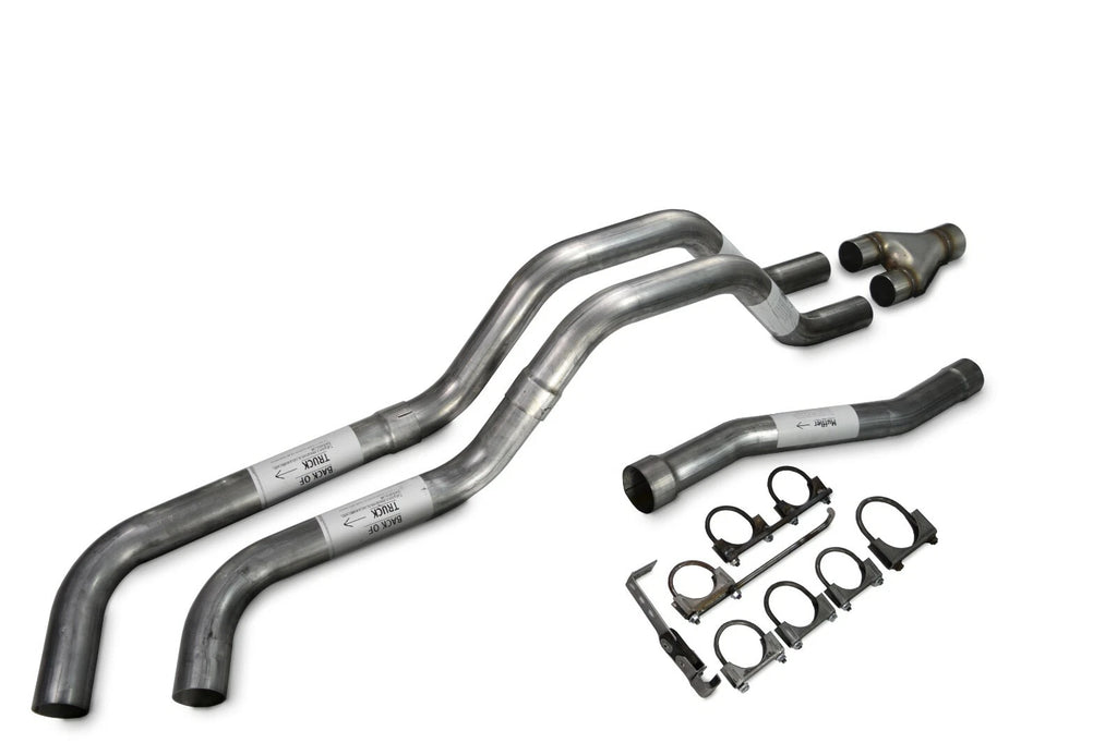 Dual Exhaust Kit for Nissan Titan (2004–2006) 2.5" Same Side Exit Y Pipe