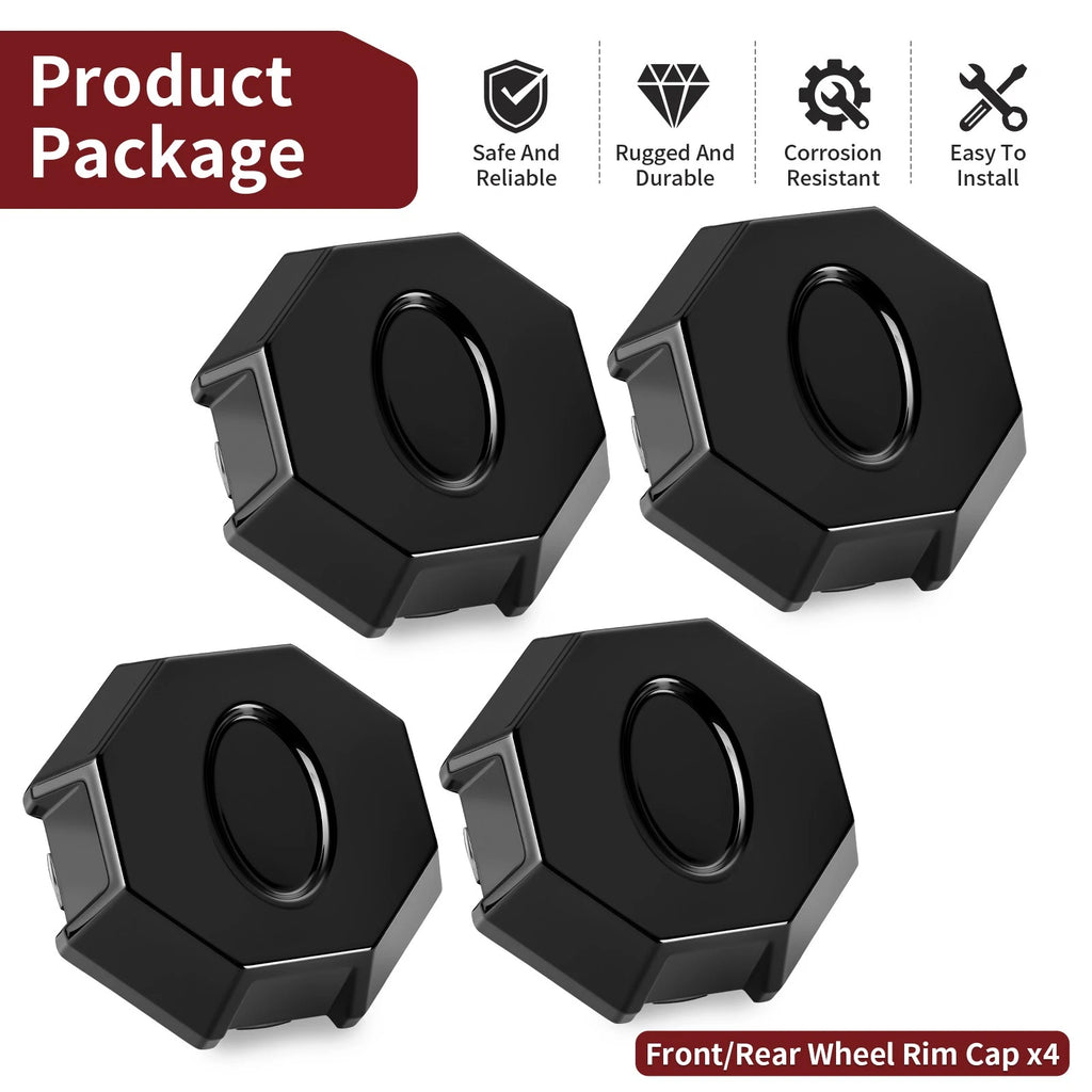 Set of 4 Wheel Rim Caps for Polaris Ranger Crew XP 1000 (2017–2018)