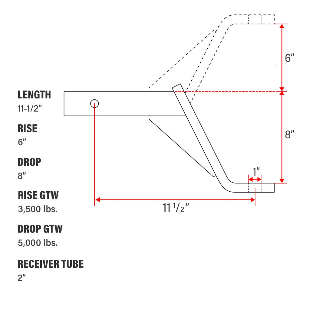 Trailer Hitch Ball Mount for Make Model