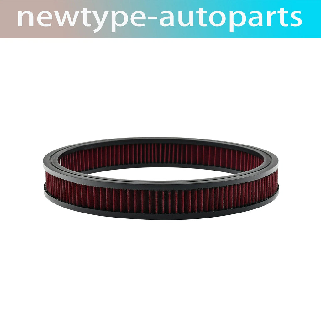 14" x 3" Round Washable Air Cleaner Filter Element for Hot Rod (Fits Various)