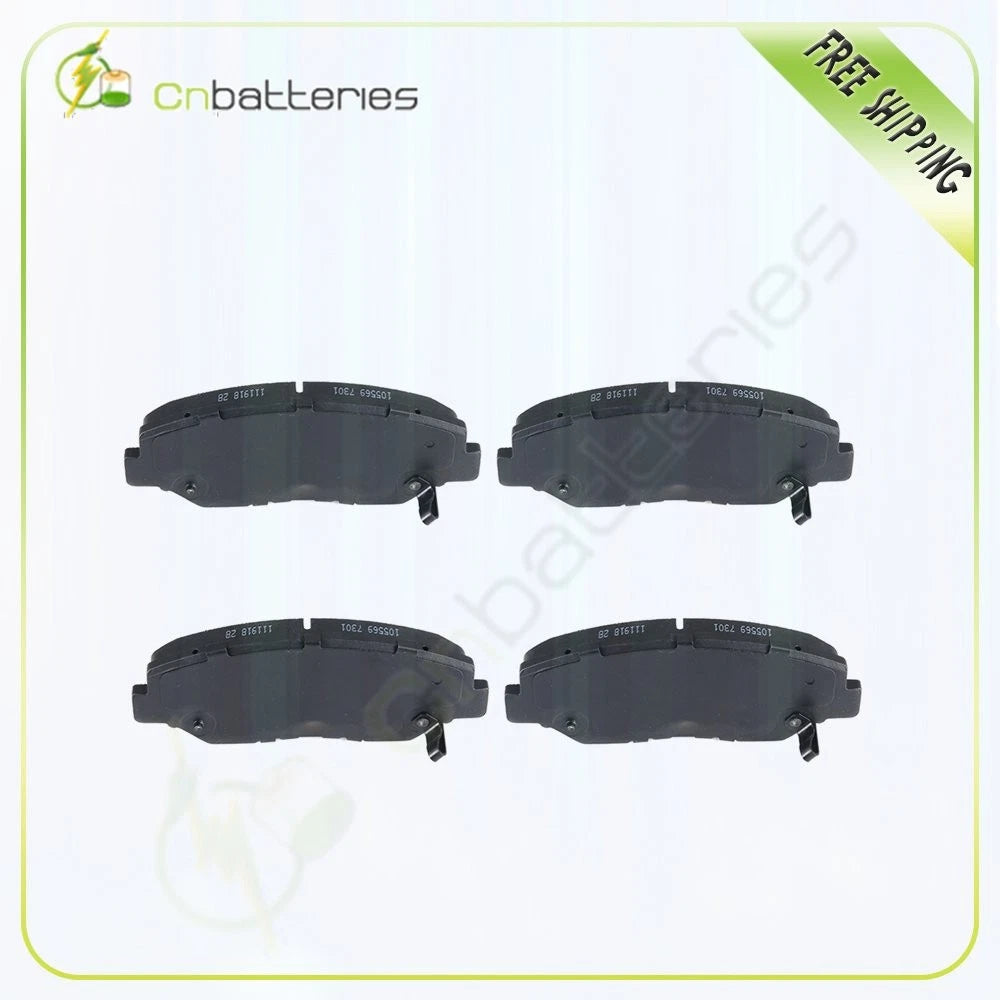 Set of 4 Metallic Front Brake Pads for Honda Element Pilot (2003–2015)