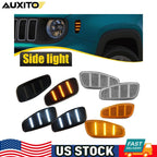 Smoked LED Front Side Marker Light for Jeep Renegade (2015–2023)
