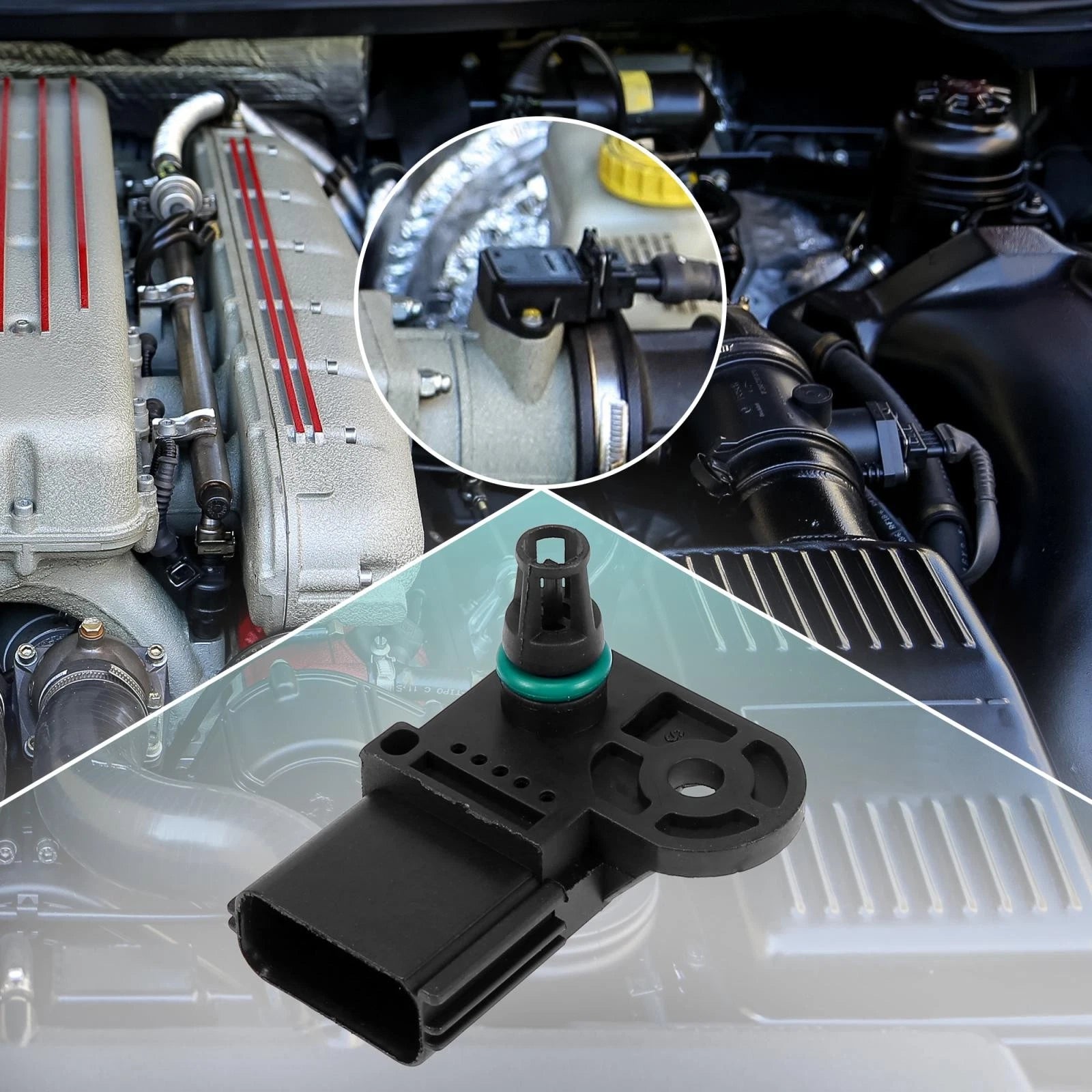 Manifold Absolute Pressure Sensor for Mazda Ford Escape (2001–2007) 4S4G-9F479-AA