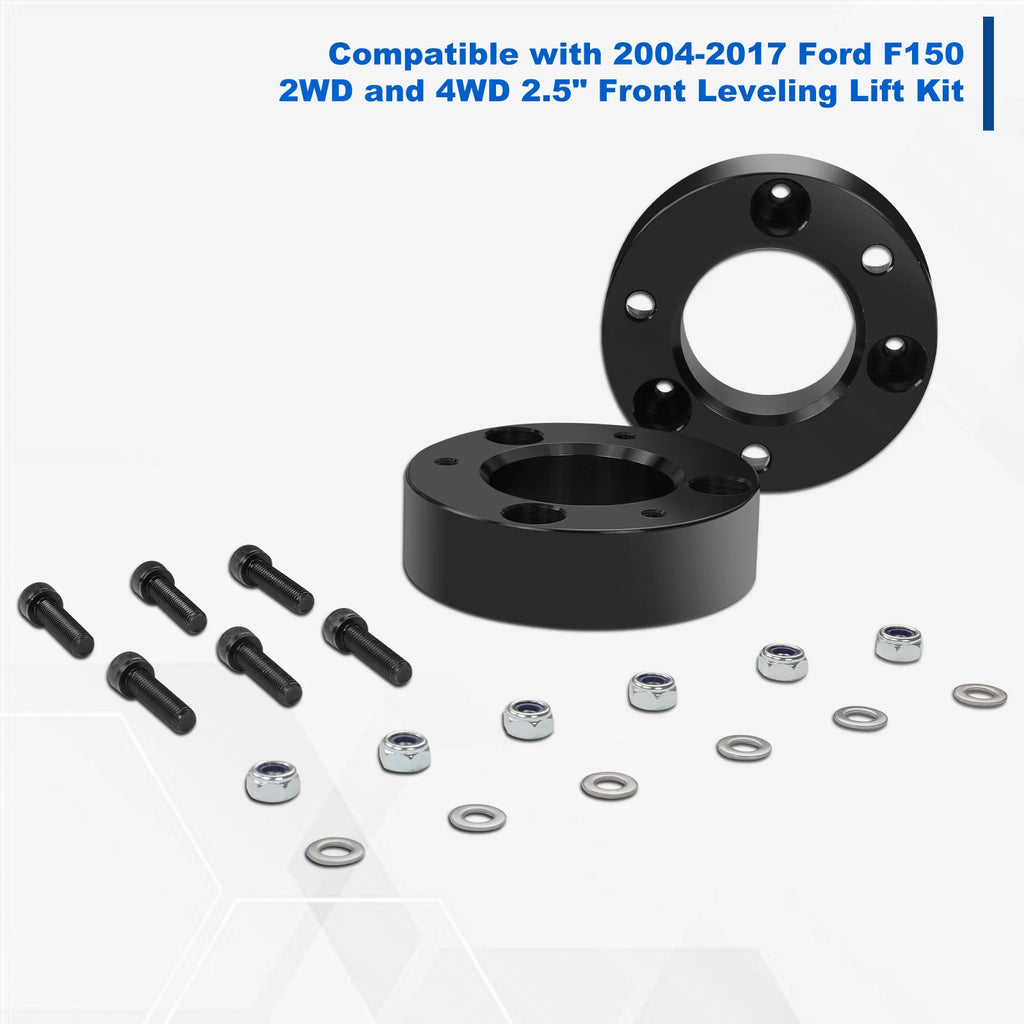 2X 2.5" Strut Top Mount Lift Kit Spacers for Ford F-150 (2004–2024)