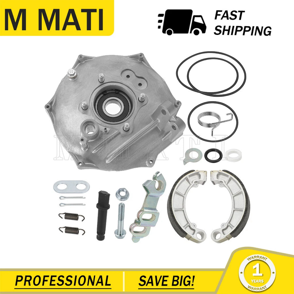 Rear Brake Plate & Shoes & Arm Rocker Cam Kit for Honda Foreman 500 520 (2005–2021)