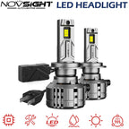 2X H7 LED Headlight Bulbs Kit for NOVSIGHT (40000LM, 6500K White)